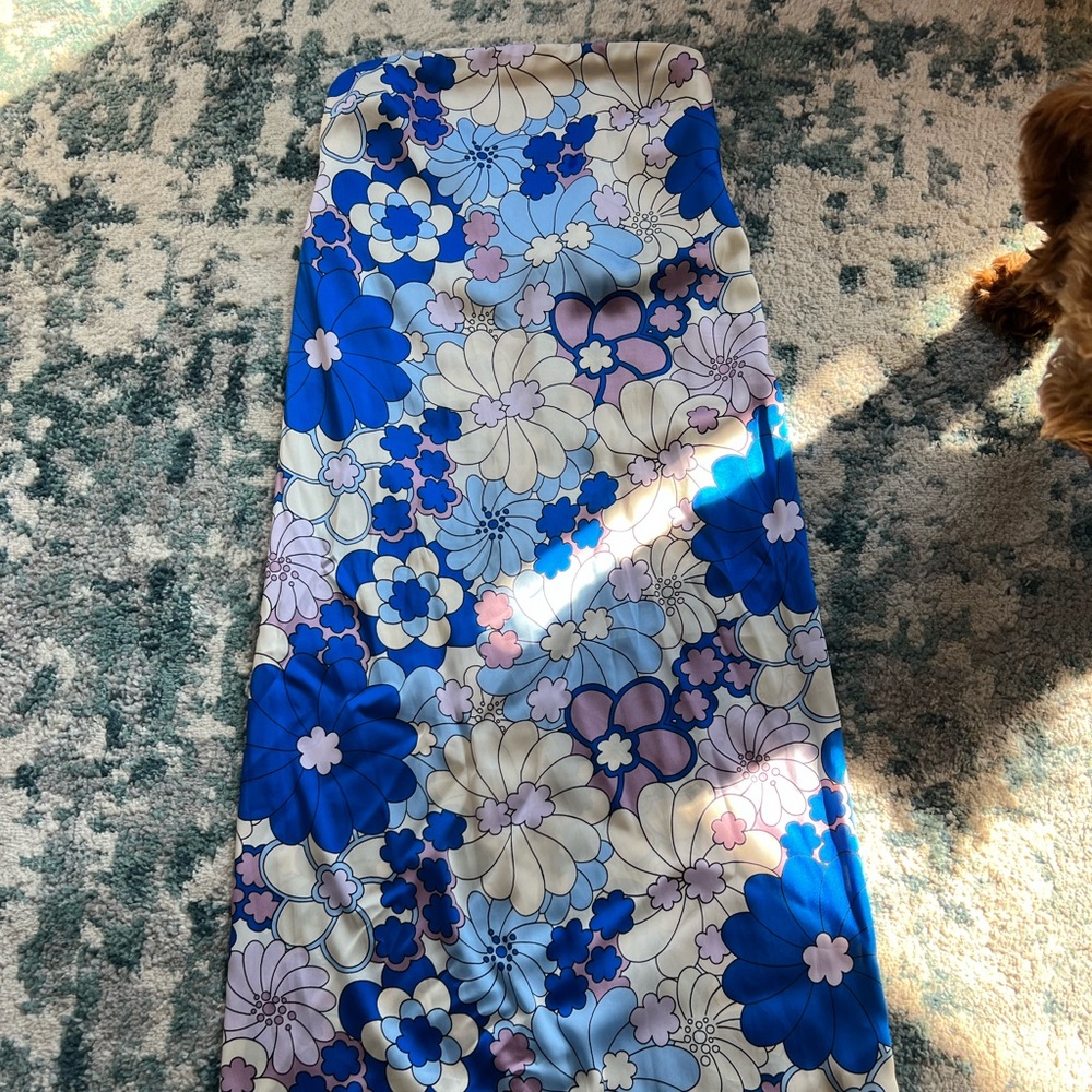 Zara Strapless Floral Dress